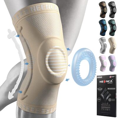 NEENCA Herren Damen Profi Kniebandage Kompression Sleeve Support - 7 Farben