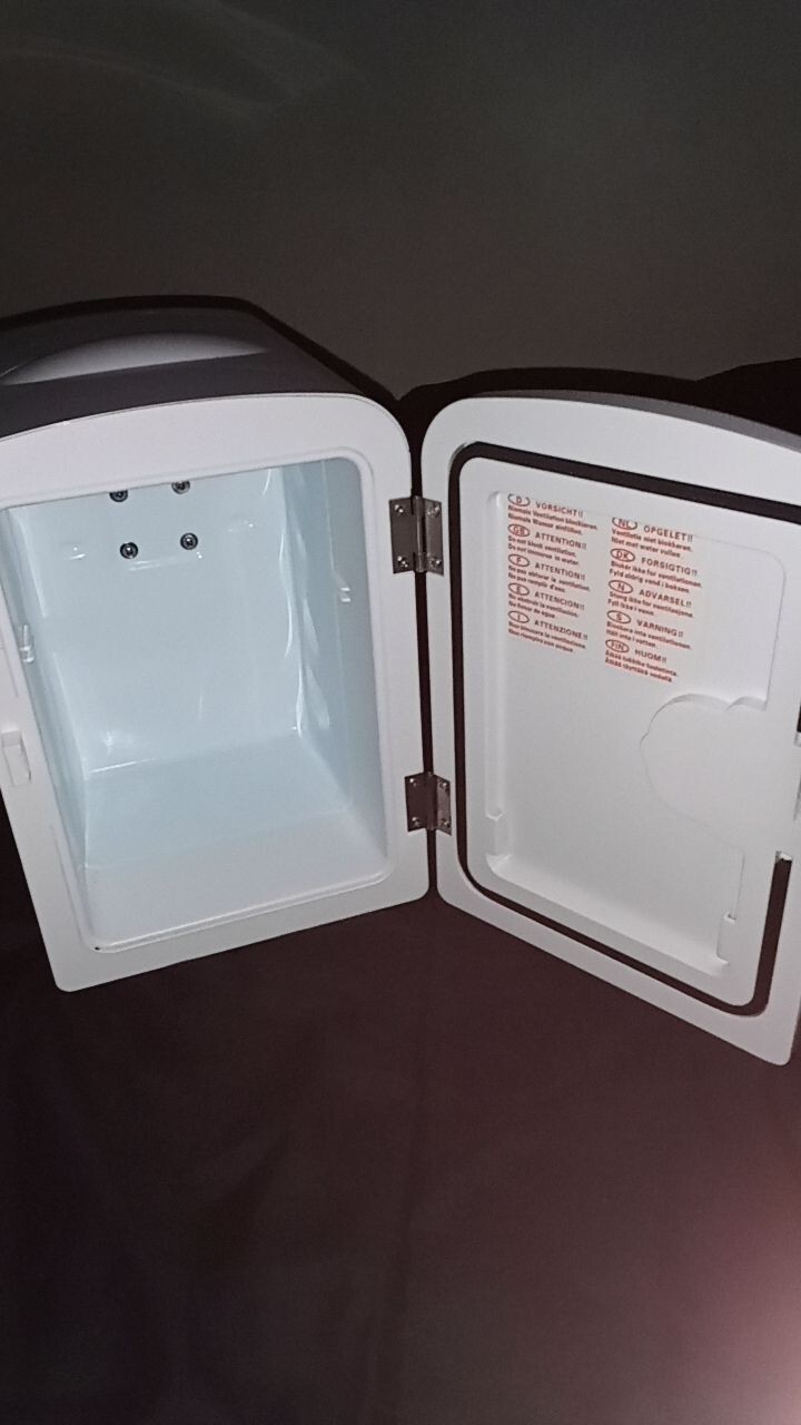 Chefman Mini Portable White Personal Fridge Cools Or Heats & Provides Compact Or