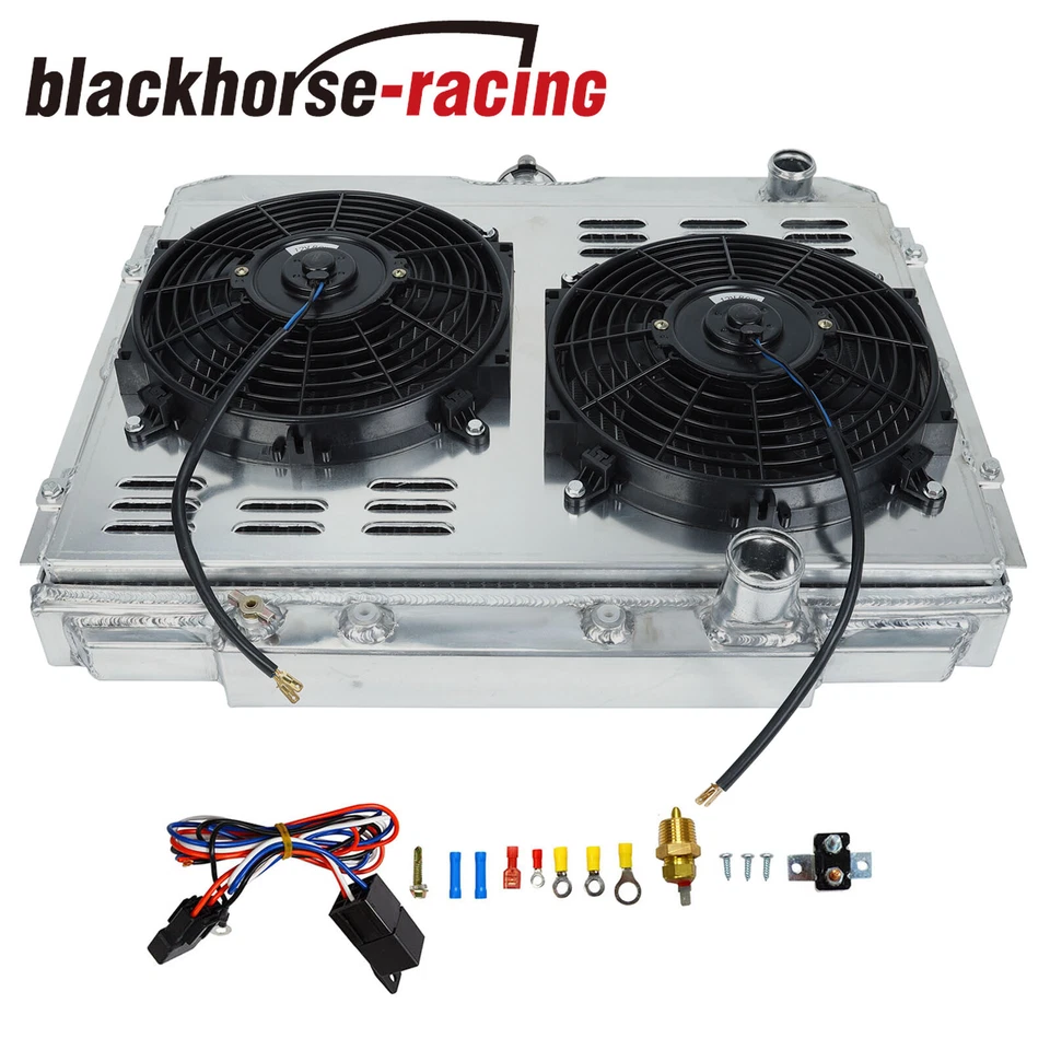 24" W 3 Row Radiator& Fan Shroud CC338 For 1967-1970 Ford Mustang/Mercury Cougar - Image 2 of 4