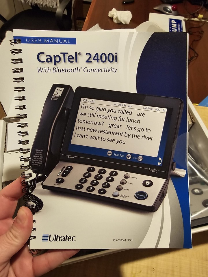 Caption Phone For Business CapTel 840 Cloed Captioned Telephone