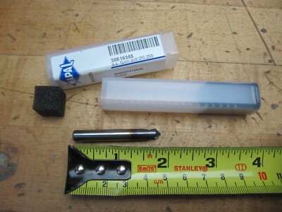 Lot of 3 MAPAL Solid carbide .250'' 1/4'' form drill/countersink (@D69)