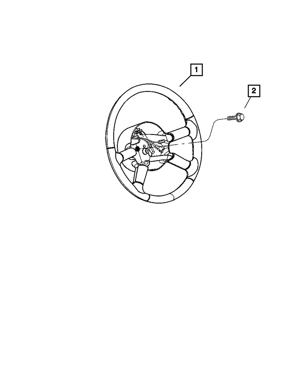 Genuine Mopar Steering Wheel 1EX89BDAAB