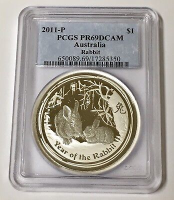 Australia Opal Lunar Year Of Rooster 2017 1oz Silver Proof Coin PCGS PR 69 DCAM
