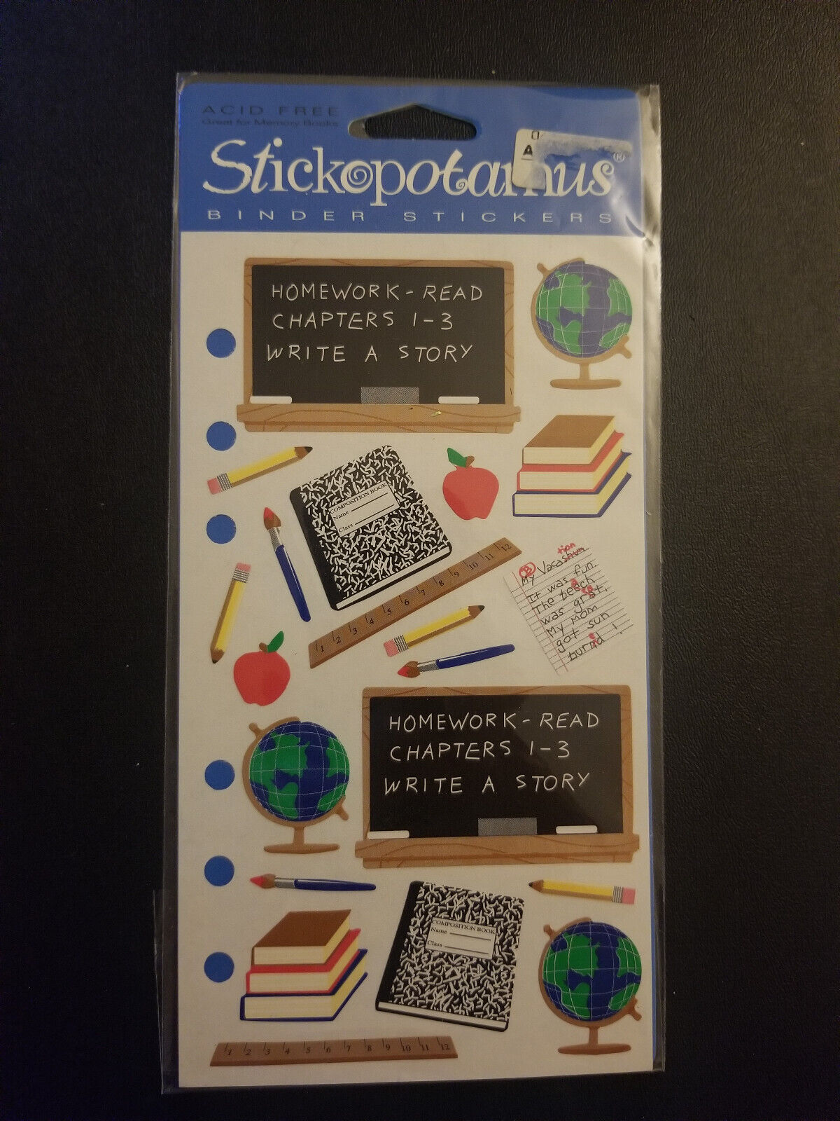 Vintage Stickopotamus Sticker Binder Journal With Stickers