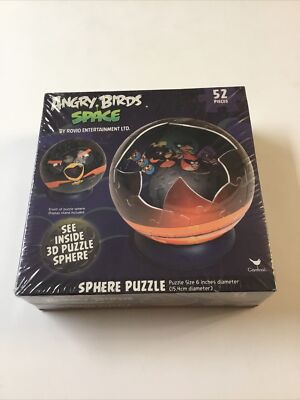 ANGRY BIRDS SPACE SPHERE 3D Puzzle - 52 Piece - Rovio Entertainment - New