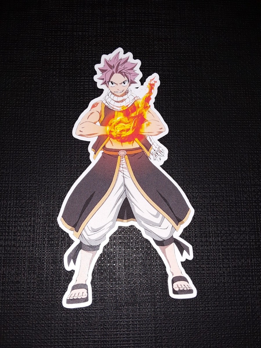 Natsu Dragneel from Fairy Tail Glossy Sticker Anime Waterproof!