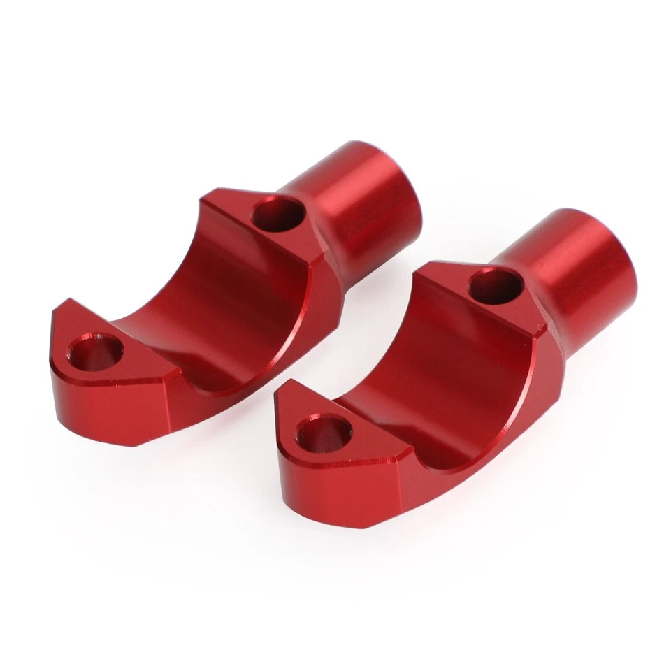 CNC Red Master Cylinder Handlebar Clamp 10mm Mirror Mount 32mm Center For Honda- Foto 4 de 4