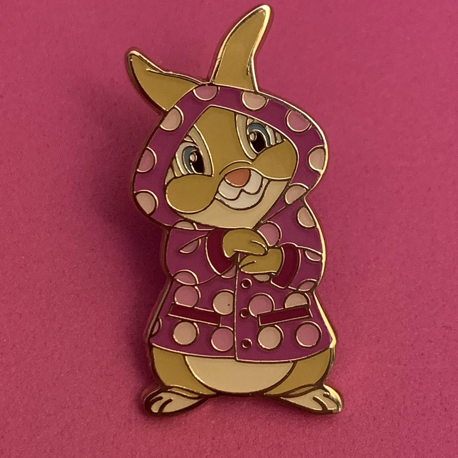 Disney Animals in Raincoats Blind Box Enamel Pin - Miss Bunny
