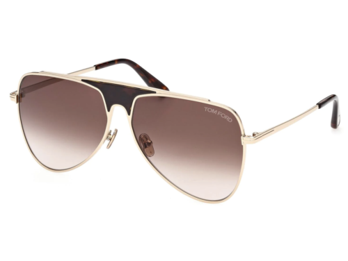 TOM FORD Ethan FT0935 28F Sunglasses Rose Gold Frame Gradient Brown Lenses 60mm - Picture 1 of 6