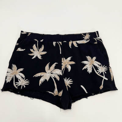 Z Supply Womens Black Southern Bliss Pikeville Terry Short Size Large NWT