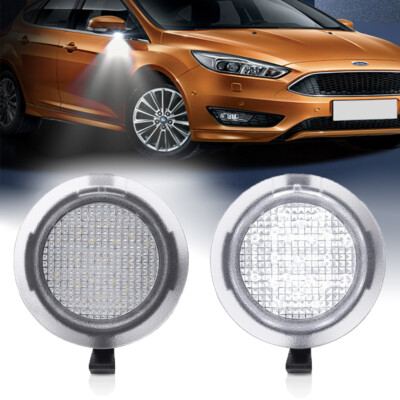 2x LED SMD Runde Umfeldbeleuchtung Passt für FORD Mondeo MK5 Ecosport Edge Focus