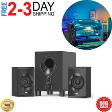 " Bluetooth Computer Speakers with SubwooferFront Knob 18W Wireless PC "