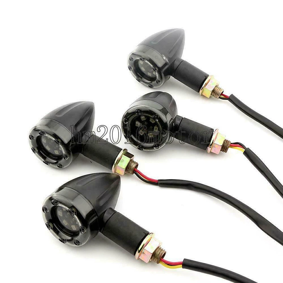 Mini intermitente LED 4x de plástico de 3,1" para Suzuki Intruder VS 700-800 1400 1500 Foto 3 de 4