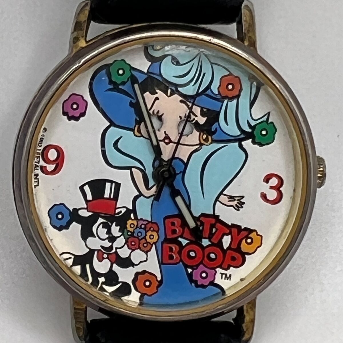 Betty Boop Watch Moving Eyes Womens 1992 Vintage Black Betty Boop Watch Moving Eyes Womens 1992 Vintage Black
