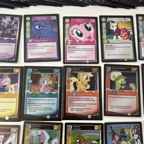 HUGE My Little Pony MLP CCG TCG Card Lot With UR R No Duplicates + 32 Foil Cards - Picture 3 of 17