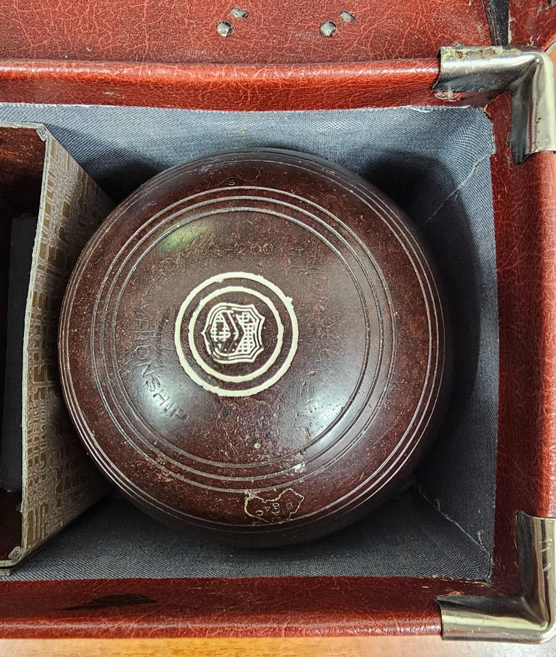 Henselite Vintage lawn Bowls Balls Model H 250 Championship & 5