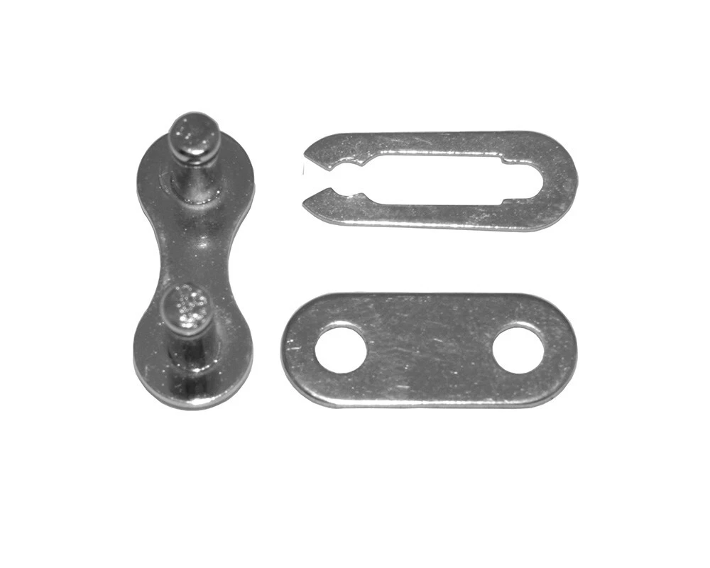 Caltric Maglia Di Unione Catena 420 Per Moto, ATV, Bici - Colore Argento (4 Pezzi)