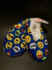 Wonder Nation Emoji Slipper Socks Size S-M 8-13