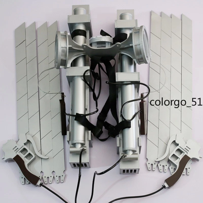 Attack on Titan 4 Gear Thunder Spear arma cosplay accesorios espectáculo de Halloween anime Foto 2 de 4