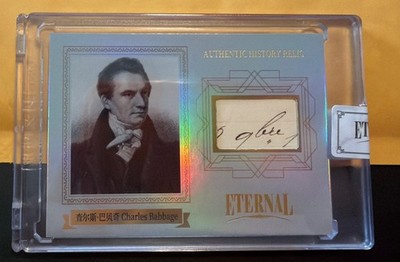 2024 Eternal Cuts Charles Babbage Authentic Handwritten Relic /50 SP 