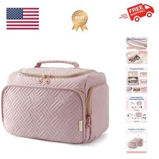 Travel Toiletry Bag for Women, Cosmetic Bag Makeup Bag Organizer with Handle,...