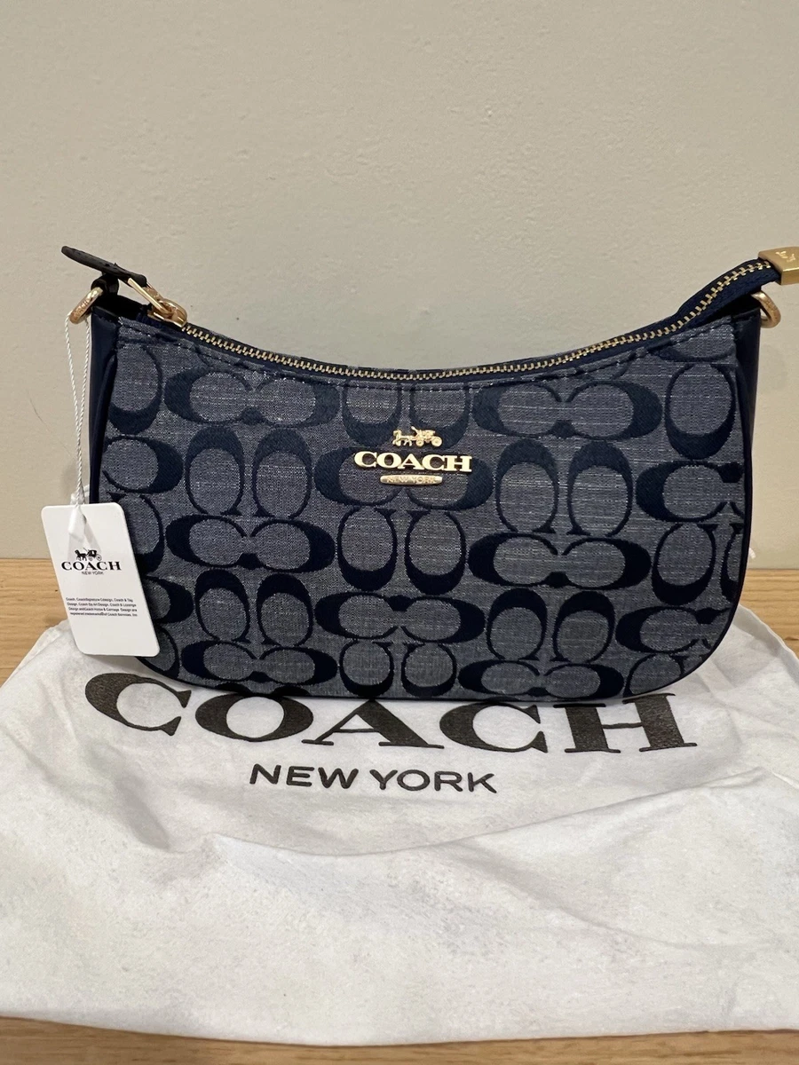 Coach Blue Signature Handbag for sale | eBay