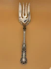 Gorham Buttercup Sterling Silver Serving Fork Pat 1900 56.5g Antique