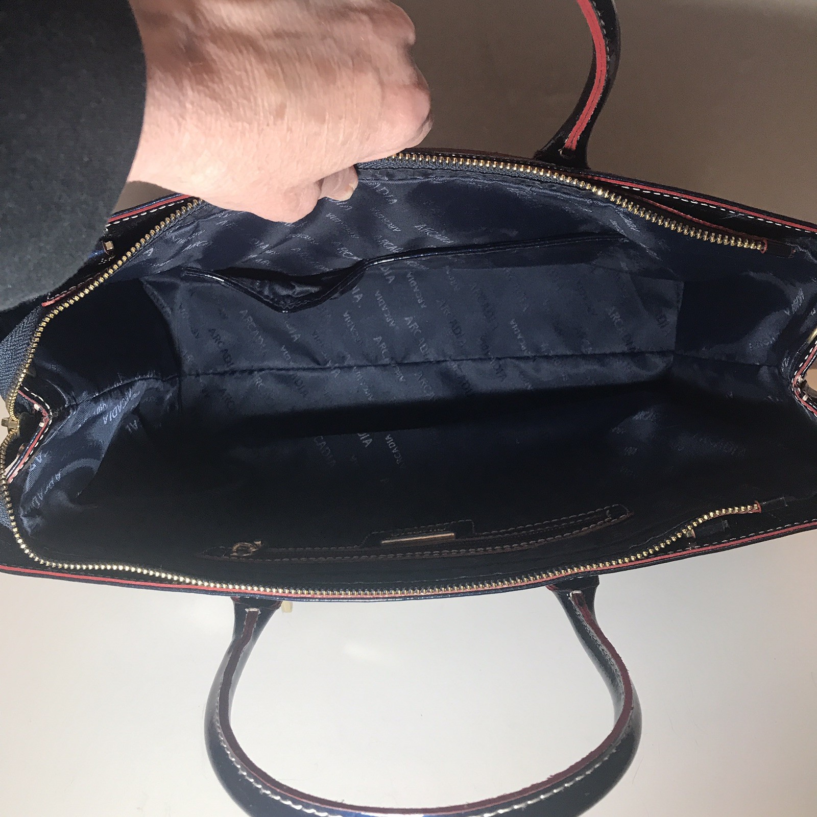 Lot Of 3 Name Brand Purses Handbags Coach Arcadia Coccinelle Varied Colors SEE thumbnail 9