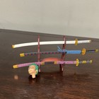 Roronoa Zoro One Piece Anime Figure PVC with Swords & Alternate Head — photo 5