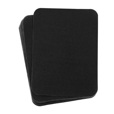 12 PCS Iron On Patches Fabric Repair Patch 4x3 Inch Clothes Jeans Tent Black