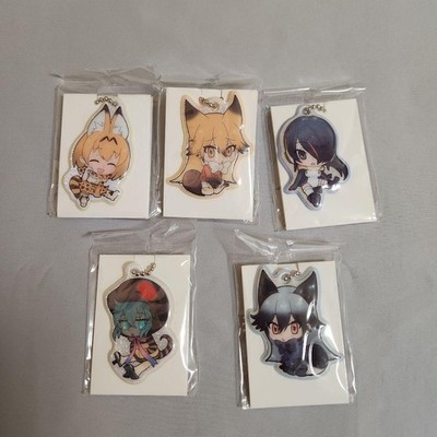 Kemono Friends Glitzer Charm 5 Sorten