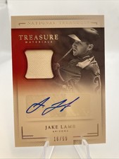 2016 Panini National Treasures - Treasure Material Auto Jake Lamb #TSM-JL (FFT2)