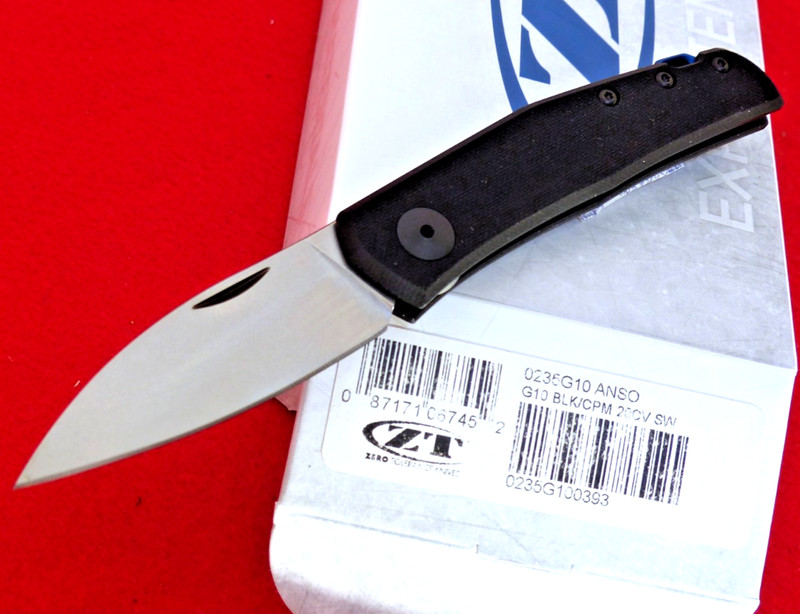 Zero Tolerance Model 0235 Slip Joint Knife Black G-10 (2.6" Stonewash) new
