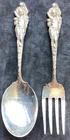 Love Disarmed Reed & Barton Sterling Child Fork & Spoon Vintage Excellent