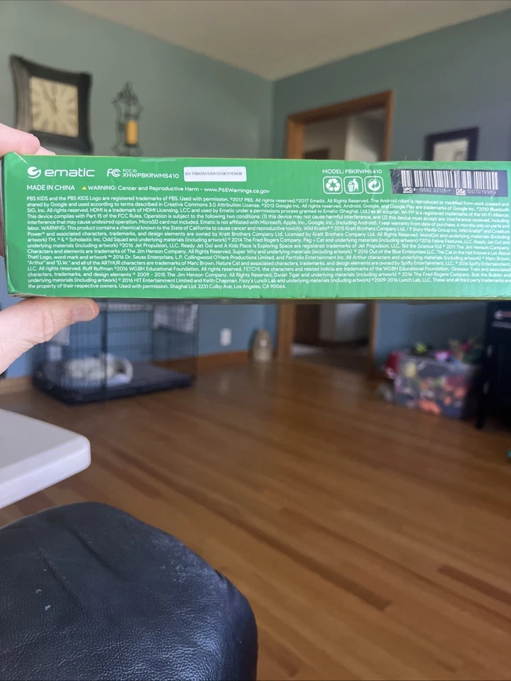 Ematic PBS Kids 7" 16GB Playtime Pad Tablet Tested Works - Image 4 of 4