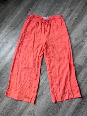 Calypso St. Barth 100% Linen Wide Leg Pants Women s large