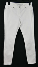 GINA Stretch Jeans Hose Jeggings Weiß Bequem Gummizug Größe 44 WIE NEU!