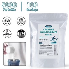 2.2LB 1000g Creatine Monohydrate Dietary Supplement Gluten-Free 200 Servings