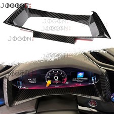 Real Carbon Fiber Speedometer Cluster Gauge Cover For Corvette C8 Stingray 2026 Real Carbon Fiber Speedometer Cluster Gauge Cover For Corvette C8 Stingray 2026