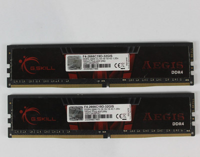 G. SKILL Aegis 32GB (2x16GB) DDR Desktop Gaming RAM Memory F4-3200C16D-32GIS