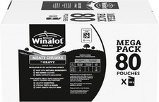 Winalot Meaty Chunks Mixed in Gravy Beef, Chicken, Lamb Wet Dog Food 80x100g 3.37 per kilo