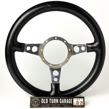 Moto-lita Mark 4 Mk4 340mm Dished Leather Steering Wheel Made In England Rare