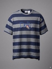 Vintage 90s Disney Store Dopey Snow White Striped Embroidered Shirt XL Mens