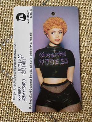 2024 NYC Ice Spice Metro Card MTA Rare Limited Hip Hop 50th Birthday Meteocards