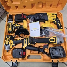 KIT 4 IN1 TASSELLATORE+TRAPANO IMPULSI +TRAPANO AVVITATORE 68V BRUSHLES+SMERIGL