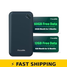 GlocalMe UPP 4G Portable WiFi Hotspot - 72GB Data, Connect 8 Devices