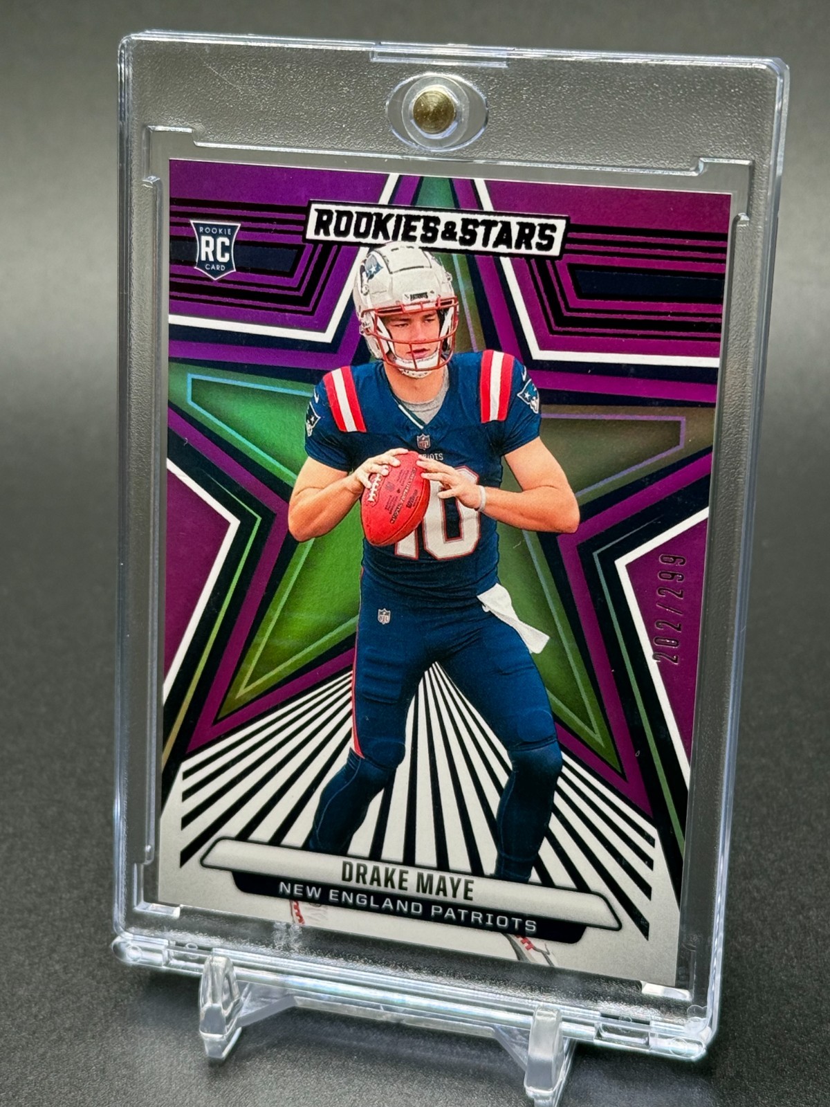 2024 Panini Rookies & Stars - Rookies Drake Maye #129 Purple /299 (RC)