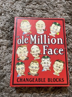 Ole Million Face Wooden Changeable Blocks Puzzle 2001 Optical Toys Complete