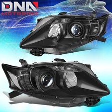 For 2010-2012 Lexus RX350 Black Housing Projector Headlights Lamps Clear Corner