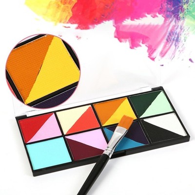 Gesicht Körper Farbe Waschbar Kind Malpalette mit Pinsel Kunst Kosmetik Palette